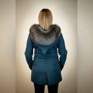 INUIT PARKA VICTORIAS ARCTIC FASHION AGIAQ MELTON WOOL & SATIN LINING COAT